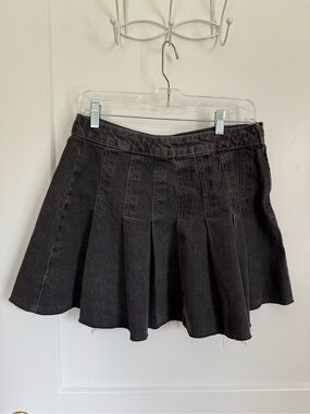 Black Denim Skirt